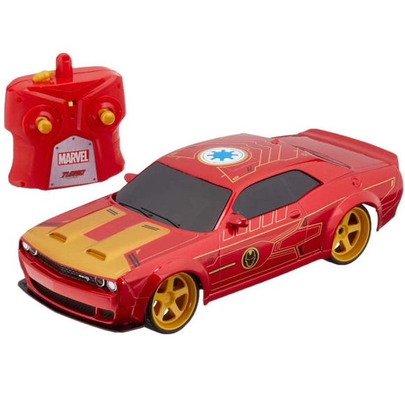 Marvel 1:16 Iron Man 2019 Dodge Challenger SRT Hellcat RC Remote Control Car - Picture 2 of 5
